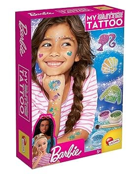 Kit de tatouages pailletés Barbie - LISCIANI GIOCHI - Créez des tatouages colorés et scintillants
