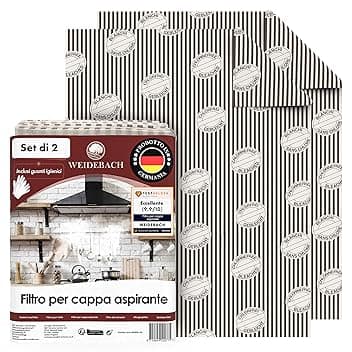 2x Filtro piatto per cappa aspirante (Filtro antigrasso), 57x47cm, 1mm di spessore, ritagliabile Filtro per cappa aspirante, con indicatore di saturazione, prestazioni filtranti TOP, 100%