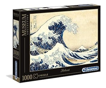 Clementoni - Puzzle 1000 Pezzi Arte per Adulti e Ragazzi, Museum Collection, Tema Hokusai La Grande Onda, Idea Regalo Uomo e Donna, Made in Italy, 70x50 cm, 39378 The Forest Stewardship Council