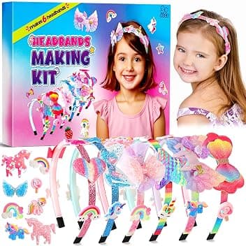 Pourbibi Kit Fai Da Te Unicorno per Ragazze Età 3+, Regalo per Bambina 3 4 5 6 7 8 9 10 Anni,Kit di Artigianato Creativo per Bambini,Giocattoli Età 3-10 Anni, Regali di Compleanno Global Recycled Standard