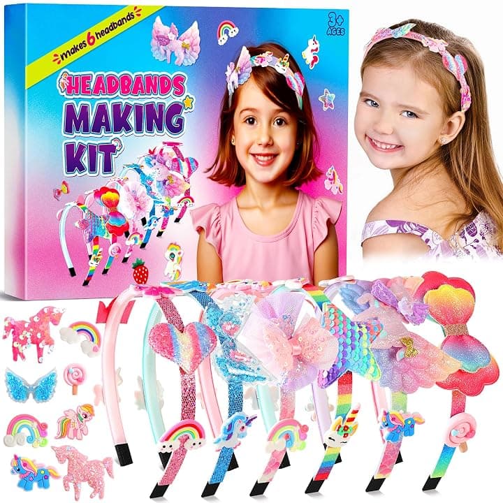 Pourbibi Kit Fai Da Te Unicorno per Ragazze Età 3+, Regalo per Bambina 3 4 5 6 7 8 9 10 Anni,Kit di Artigianato Creativo per Bambini,Giocattoli Età 3-10 Anni, Regali di Compleanno Global Recycled Standard